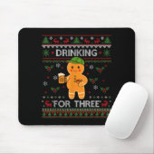 Dripng Ice Cream Baseball Santa Hat, Xmas Pajama K Mousepad (Mit Mouse)