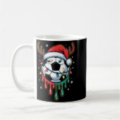 Dripng Soccer Ball Christmas Santa Hat Holiday  Kaffeetasse (Links)