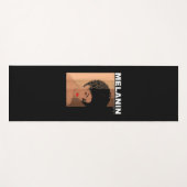 Drippin Melanin Queen Black Girl Yogamatte (Vorderseite (Horizontal))