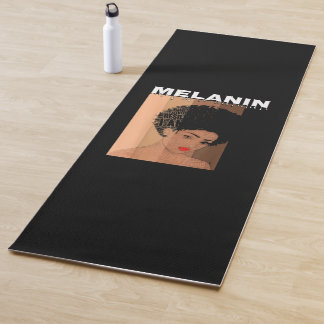 Drippin Melanin Queen Black Girl Yogamatte