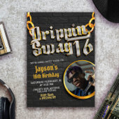 Drippin Swag 16 mit Foto Einladung