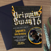 Drippin Swag 16 mit Foto Einladung