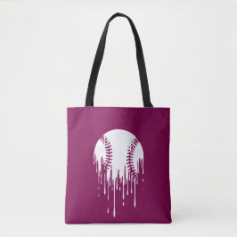 Dripping Baseball Design for Bold Sports Fans Tasche