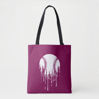 Dripping Baseball Design for Bold Sports Fans Tasche