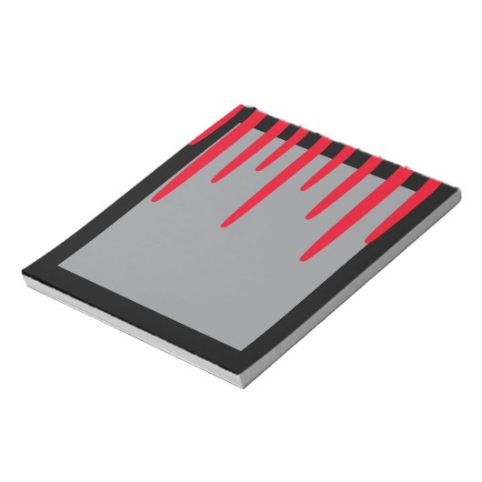 Dripping Blood Notepad (Schwarz & Rot) Notizblock (Rotiert)