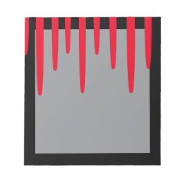 Dripping Blood Notepad (Schwarz & Rot) Notizblock