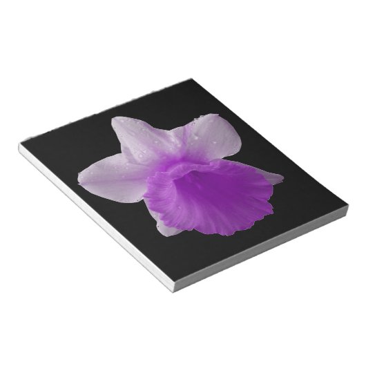 Dripping Daffodic Lila Notepad Notizblock (angewinkelt)
