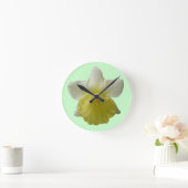 Dripping Daffodil Wall Clock Runde Wanduhr (Zuhause)