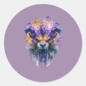 Dripping Demon Lion Aufkleber (Vorderseite)