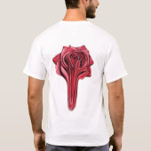 Dripping Liquid Rote Rose Concept Art Illustration T-Shirt (Rückseite)