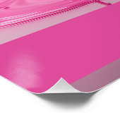 Dripping Pink Letter C - Customizable Name Poster (Ecke)