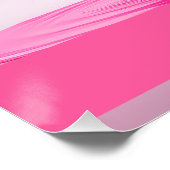 Dripping Pink Letter J - Customizable Name Poster (Ecke)