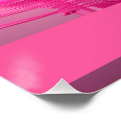 Dripping Pink Letter K - Customizable Name Poster (Ecke)