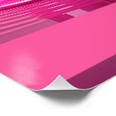 Dripping Pink Letter M - Customizable Name Poster  (Ecke)