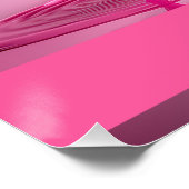 Dripping Pink Letter N - Customizable Name Poster (Ecke)