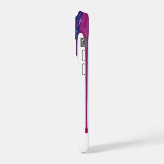 Dripping Rainbow Paint iPhone Hülle (Linke Seite)