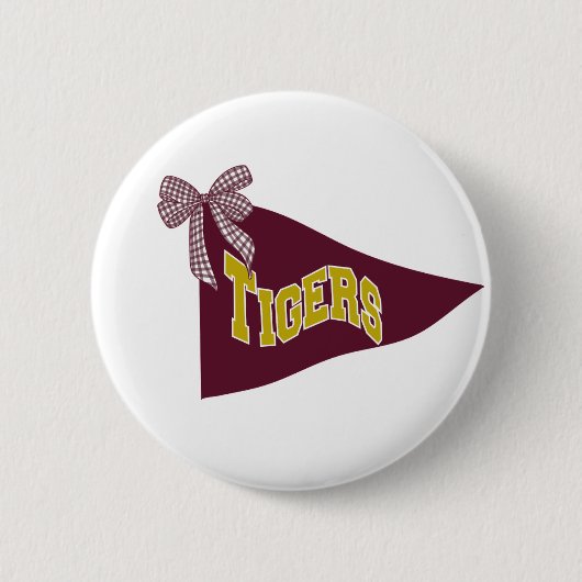 Dripping Springs Tigers School Spirit Pin Button (Vorderseite)