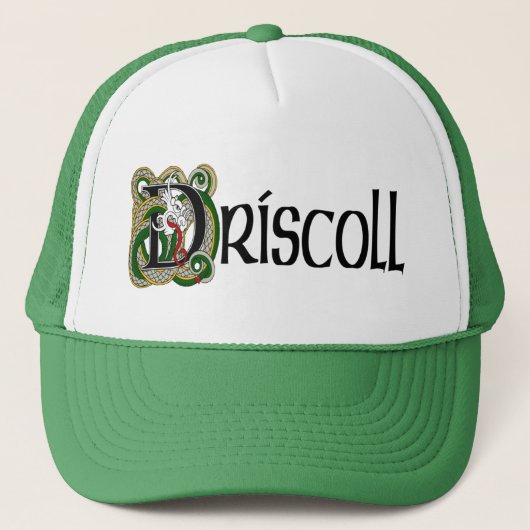 Driscoll keltische Drache-Kappe Truckerkappe (Vorderseite)