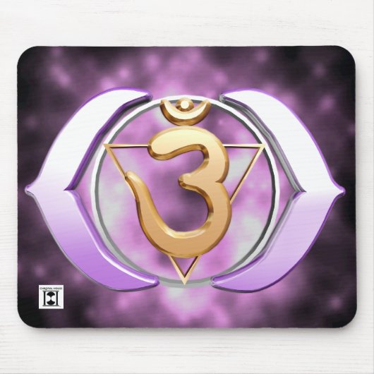 Dritt-Auge Chakra Mousepad (Vorne)
