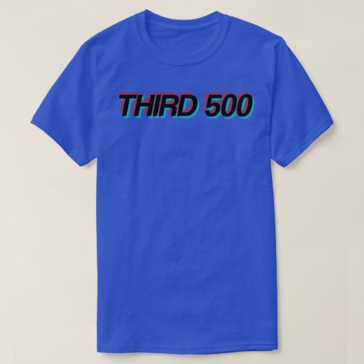 DRITTE 500-Logo T-Shirt (Design vorne)