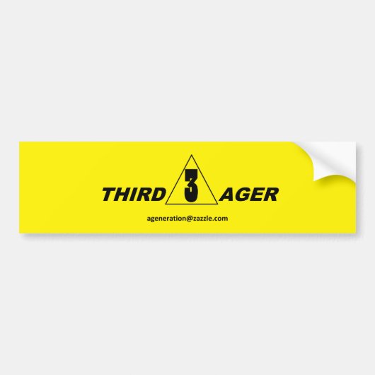 DRITTE AGER-Aufkleber Autoaufkleber (Vorne)