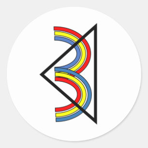 DRITTE AGER-Aufkleber Runder Aufkleber