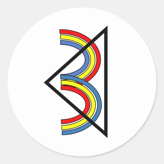 DRITTE AGER-Aufkleber Runder Aufkleber (Vorderseite)