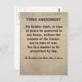 Dritte Änderung Postkarten (Vorne/Hinten)