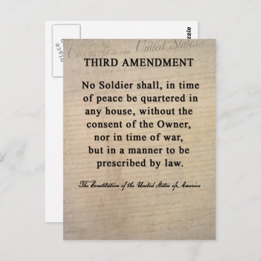 Dritte Änderung Postkarten (Vorne/Hinten)