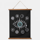 Dritte Augapfel-Band Wandteppich Mit Holzrahmen (Vorderseite)