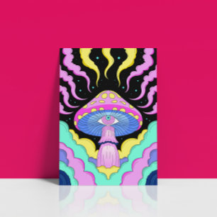 Dritte Augen Psychedelic Mushroom Poster