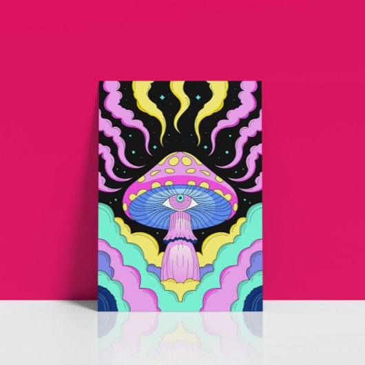 Dritte Augen Psychedelic Mushroom Poster