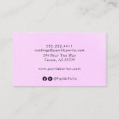 Dritte Augen und Hände Spirituelle Mystische Visit Visitenkarte (Rückseite)