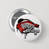 dritte Brücke. weiß und rot. Button (Vorne & Hinten)