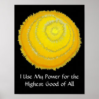 Dritte Chakra Heilkunst # - Selbstgefälligkeit Poster