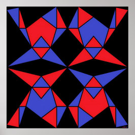 Dritte Dreifaltigkeit der Abstrakten Dreiecke Ken  Poster