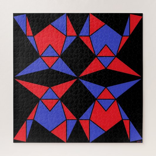 Dritte Dreifaltigkeit der Abstrakten Dreiecke Ken Puzzle (Vertikal)