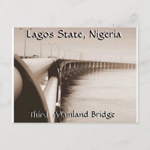 Dritte Festlandbrücke, Staat Lagos, Nigeria Postkarte