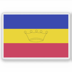 Dritte Flagge Andorras (Ende des 19. Jahrhunderts Aufkleber