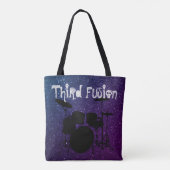 Dritte Fusion trommelt Lila u. Blaues Tasche (Rückseite)