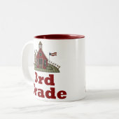 Dritte Grad-Schullehrer-Tasse Zweifarbige Tasse (Vorderseite Links)