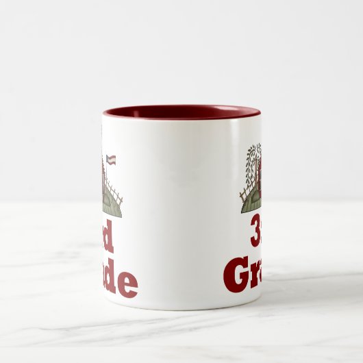 Dritte Grad-Schullehrer-Tasse Zweifarbige Tasse (Mittel)