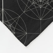 Dritte heilige dimensionalgeometrie fleecedecke (Ecke)