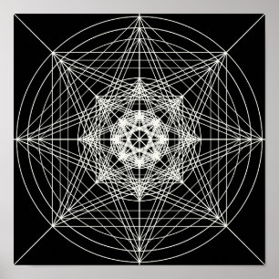 Dritte heilige dimensionalgeometrie poster
