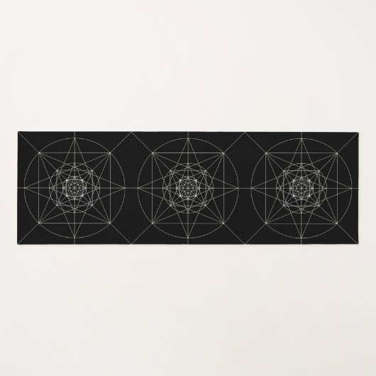 Dritte heilige dimensionalgeometrie yogamatte (Vorderseite (Horizontal))
