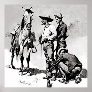 Dritte Kavallerie-Soldaten von Frederic Remington Poster
