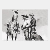 Dritte Kavallerietrooper von Frederic Remington Geschenkpapier Set (Vorderseite 2)