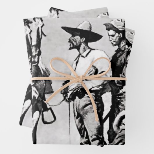 Dritte Kavallerietrooper von Frederic Remington Geschenkpapier Set (Beispiel)
