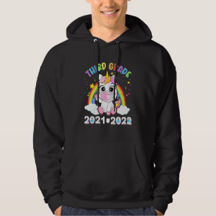 Dritte Klasse 2021 2022 Einhornmaske zurück zur Sc Hoodie