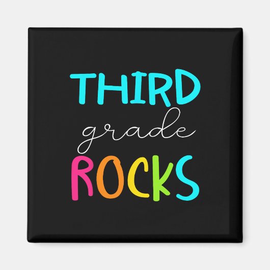 Dritte Klasse Rocks Team Lehrer der 3. Klasse  Magnet (Vorne)